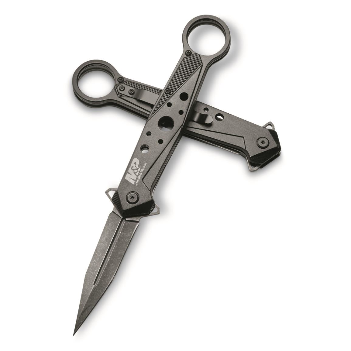 Smith & Wesson M&P Folding Dagger Knife best self defense knives 2024